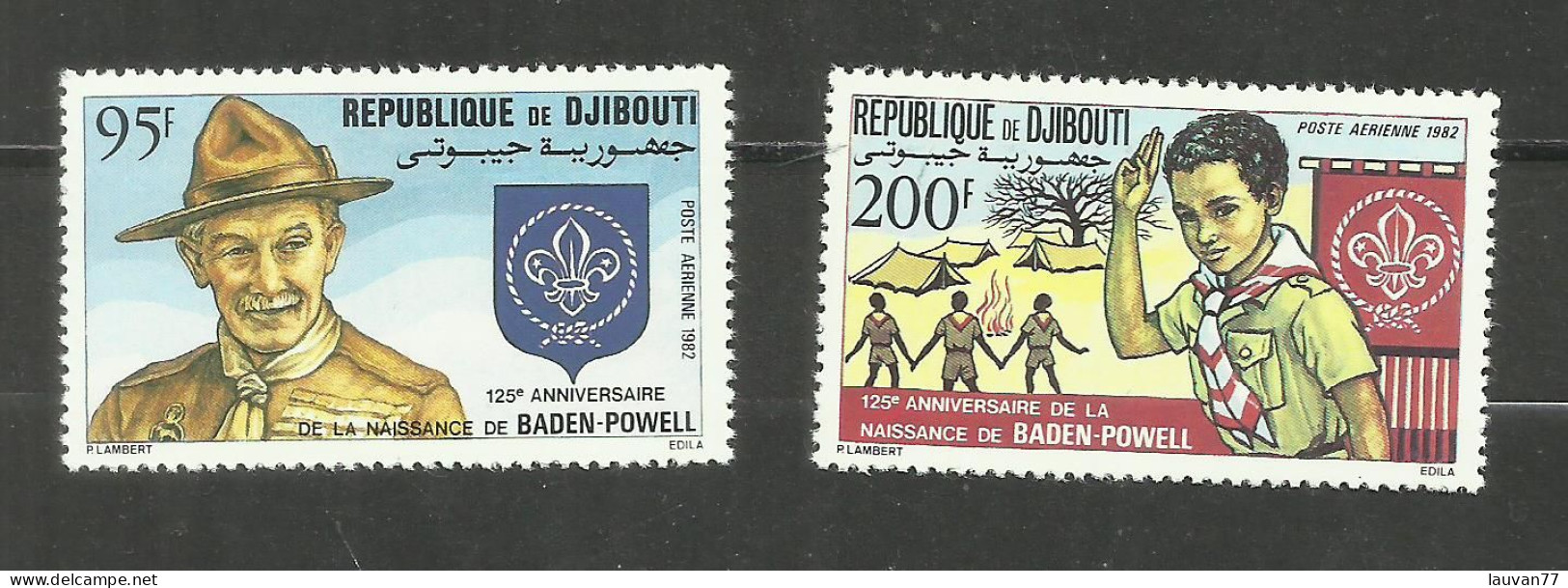 Djibouti POSTE AERIENNE N°169, 170 Neufs** Cote 5.70€ - Djibouti (1977-...)