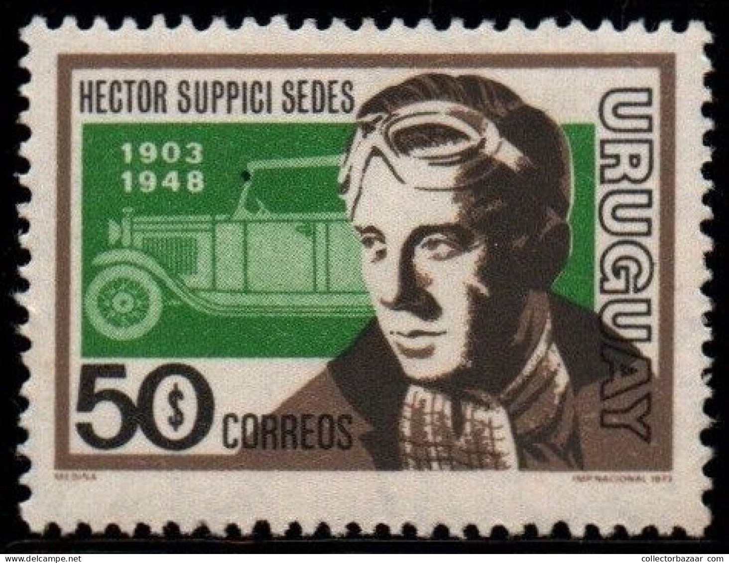 1974 Uruguay Hector Suppici Sedes And Car  #875 ** MNH - Uruguay