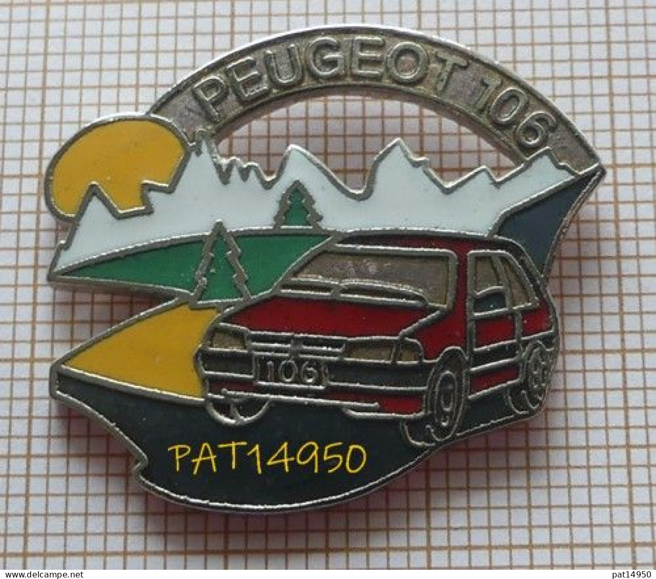 PAT14950 PEUGEOT 106 ROUGE En Version EGF DEMONS & MERVEILLES - Peugeot