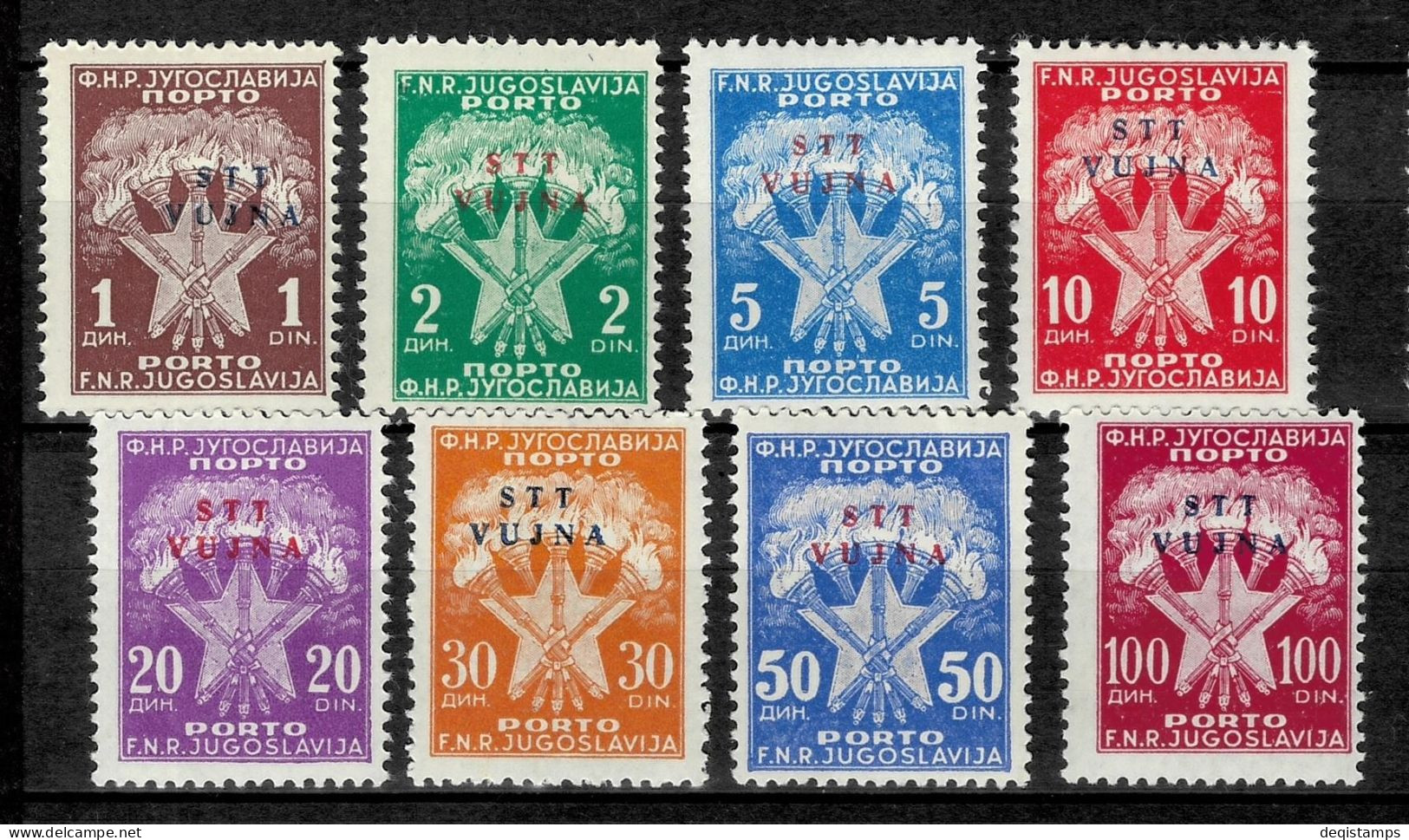 Trieste B STT - Vujna Year 1952  Porto Complete Set  MNH(**) - Joegoslavische Bez.: Trieste