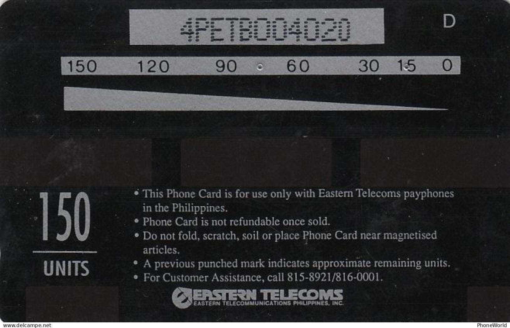 Philippines Eastern Telecoms - GPT 4PETB - Ati-Atihan Festival By EVTELCO,  150 Units - Private - RRR - Philippines