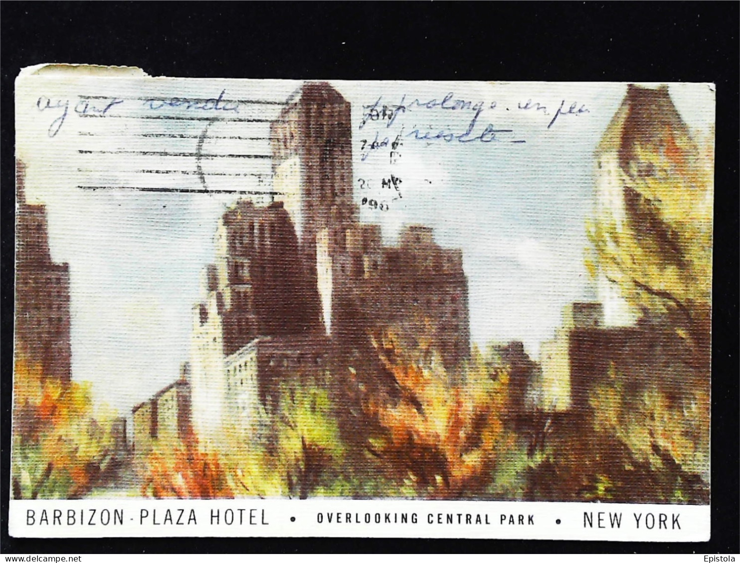 ►  BARBIZON PLAZA HOTEL   Vintage Card 1960s   - NEW YORK CITY - Kirchen