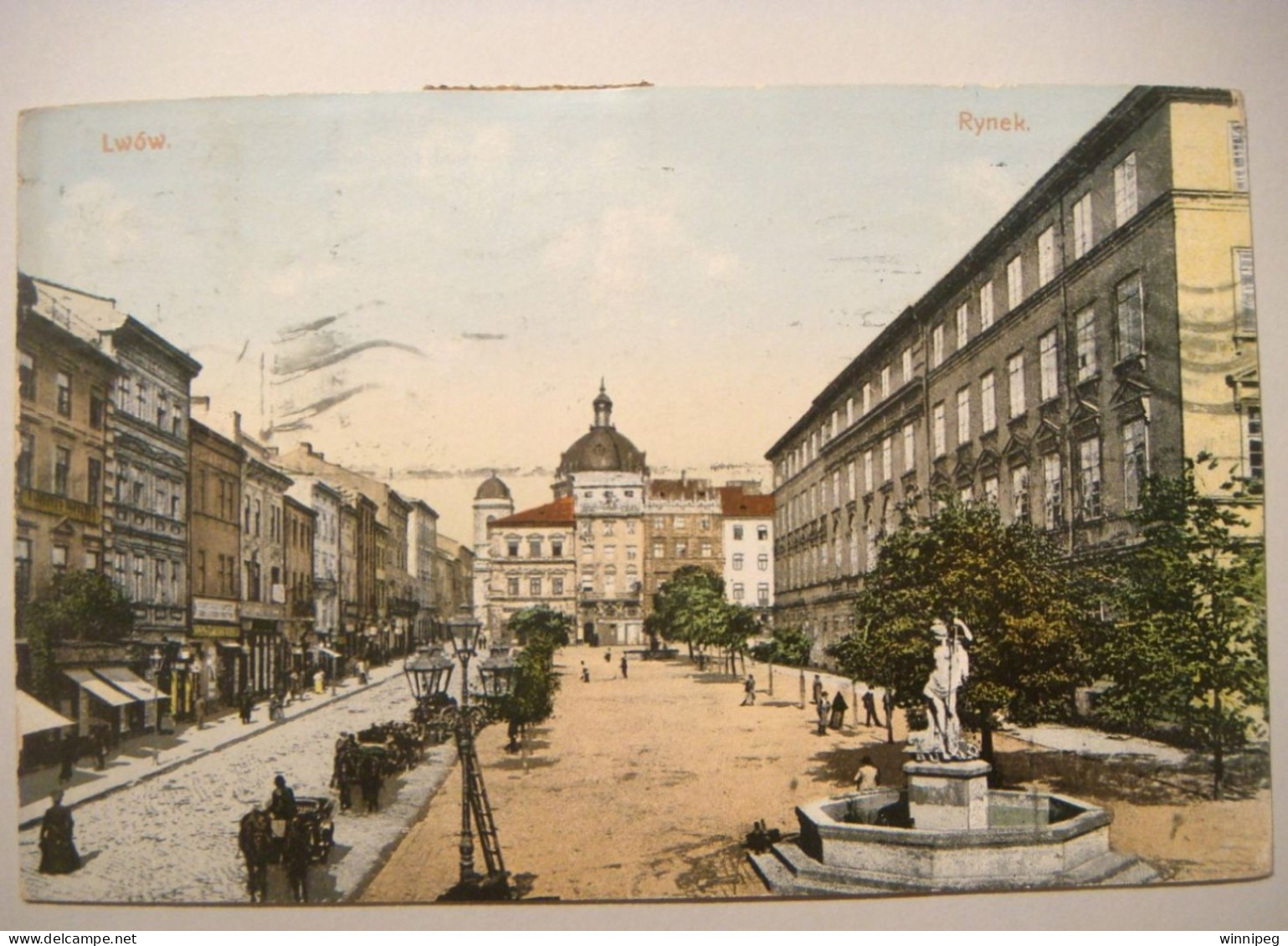 Lwow.Rynek.Lederer & Popper.1910.Poland.Ukraine. - Ukraine