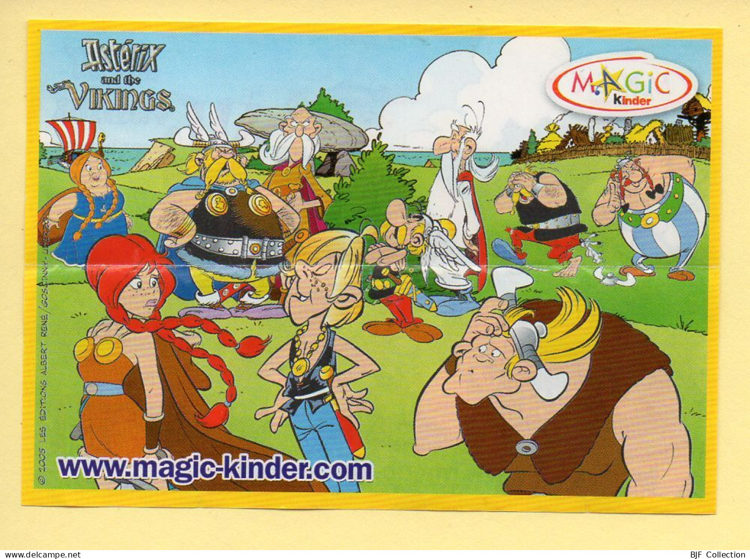 Kinder : BPZ N° 2S-255 : Série Astérix And The Vikings - Instructions