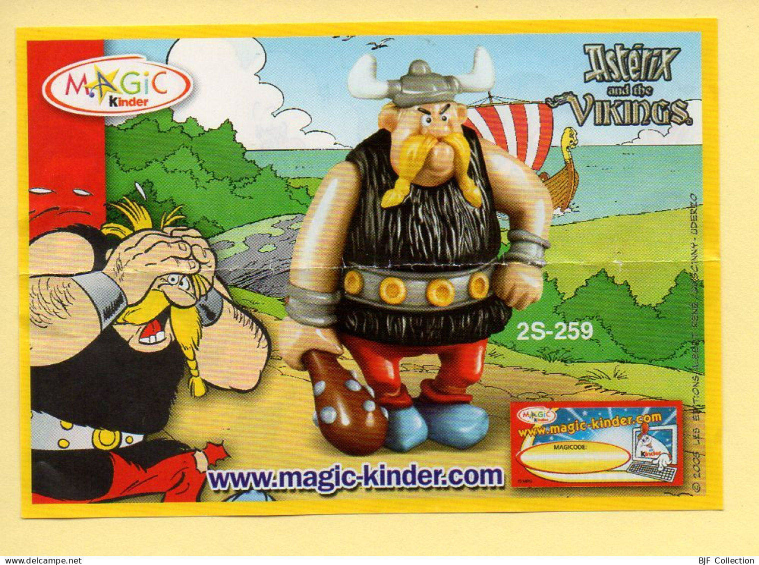 Kinder : BPZ N° 2S-259 : Série Astérix And The Vikings - Instructions