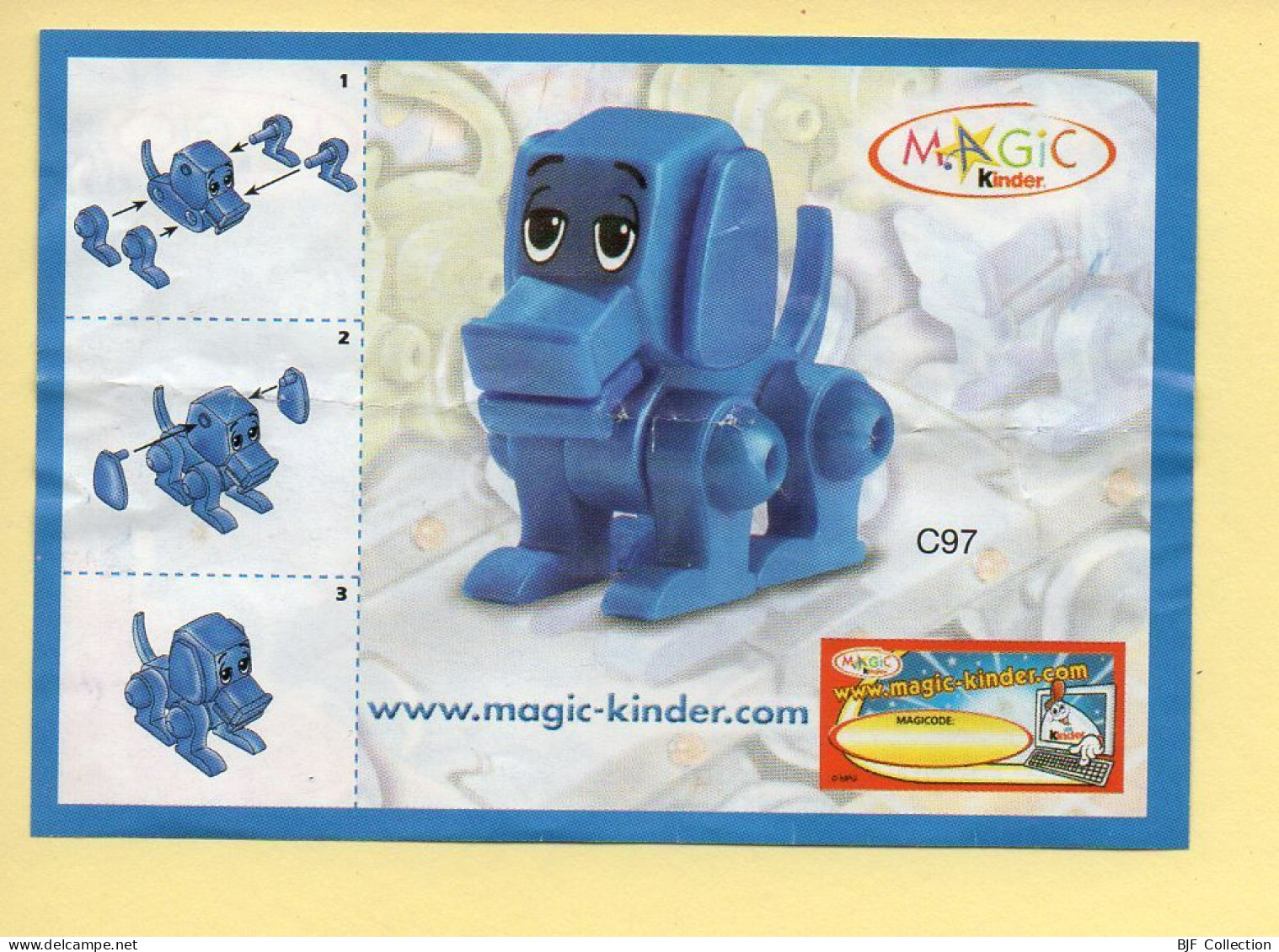 Kinder : BPZ N° C97 / Chien - Instructions