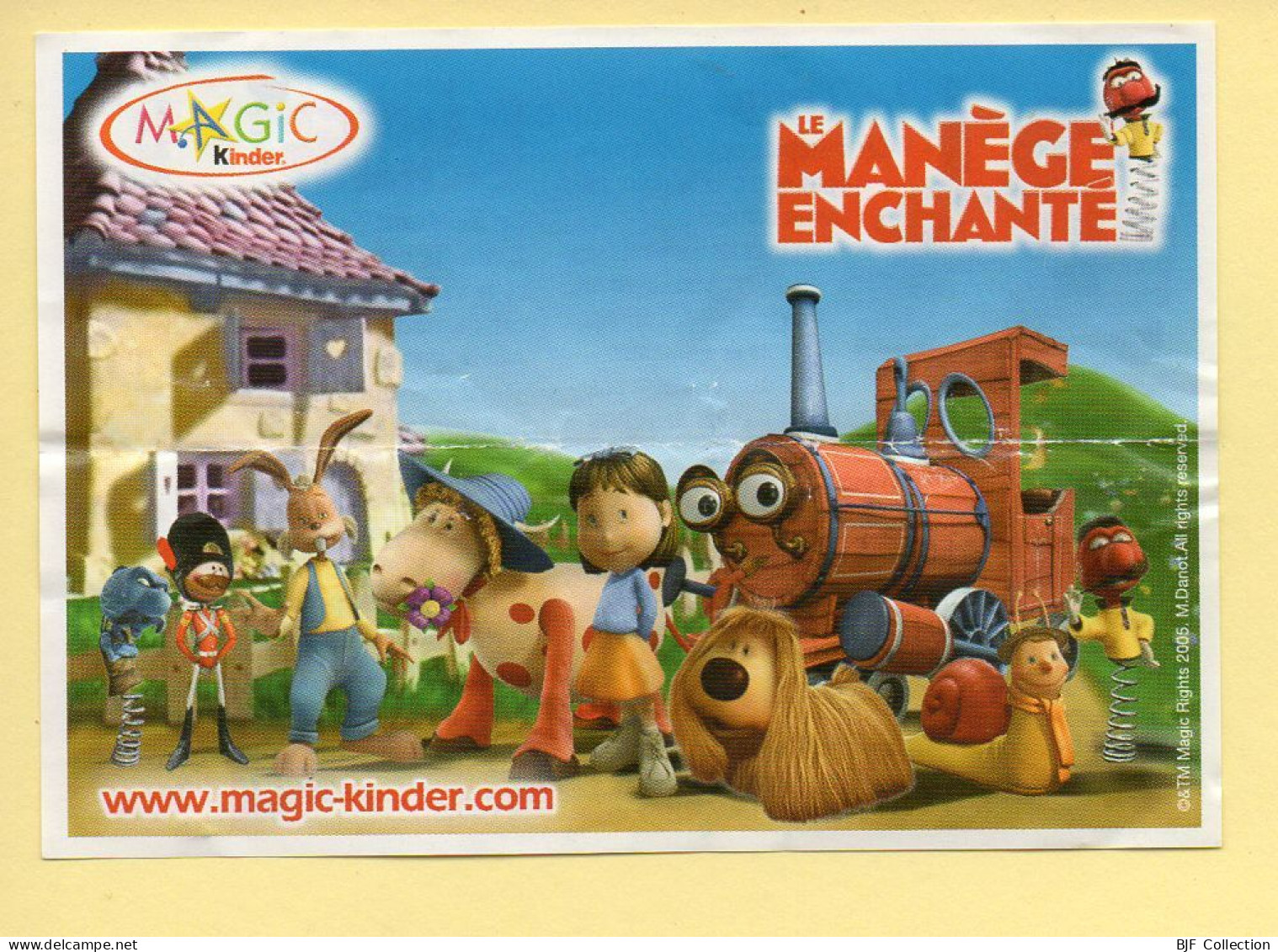 Kinder : BPZ N° S - 308 : Le Train / Série Le Manège Enchanté - Handleidingen