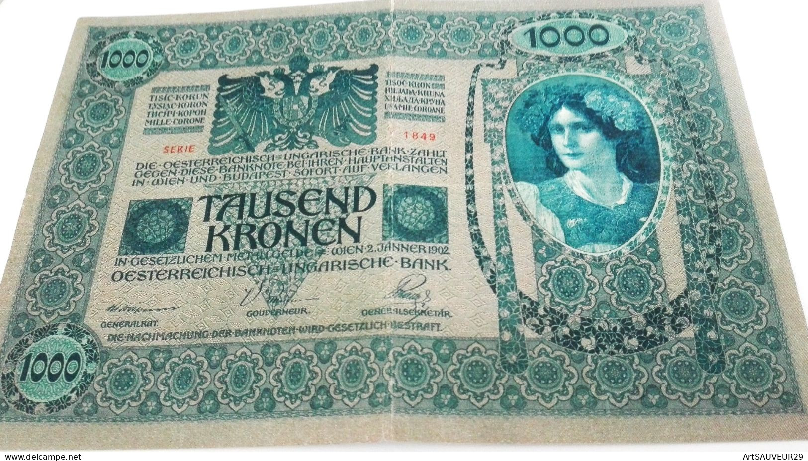 BILLET  Autriche Hongrie   (1000() TAUSEND KRONENde 1902 - Andere - Europa