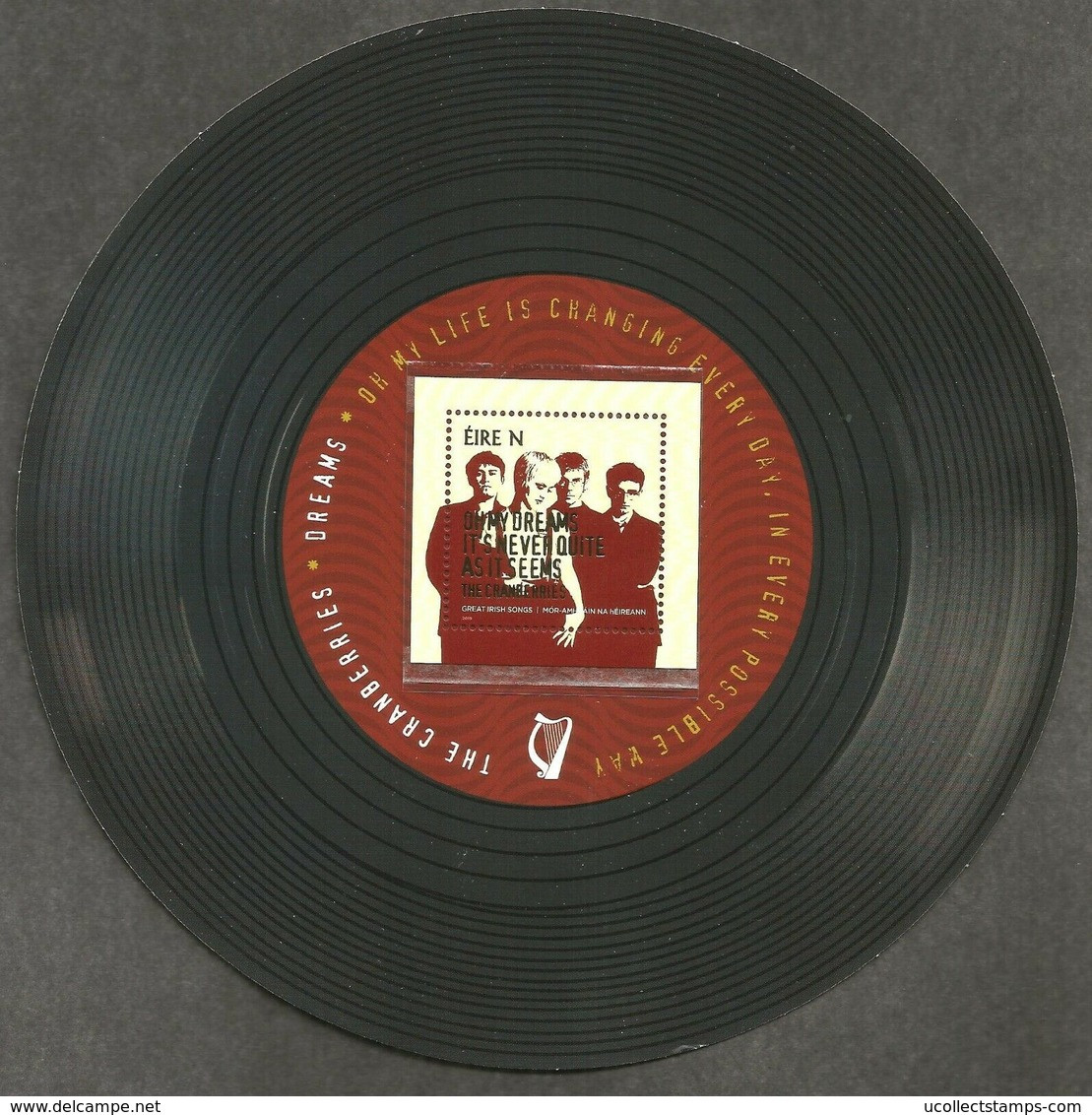 Ierland  2019 Irish Music 4 Blokken U2 Granberries Luke Kelly J McCormack    Postfris/mnh/neuf - Neufs