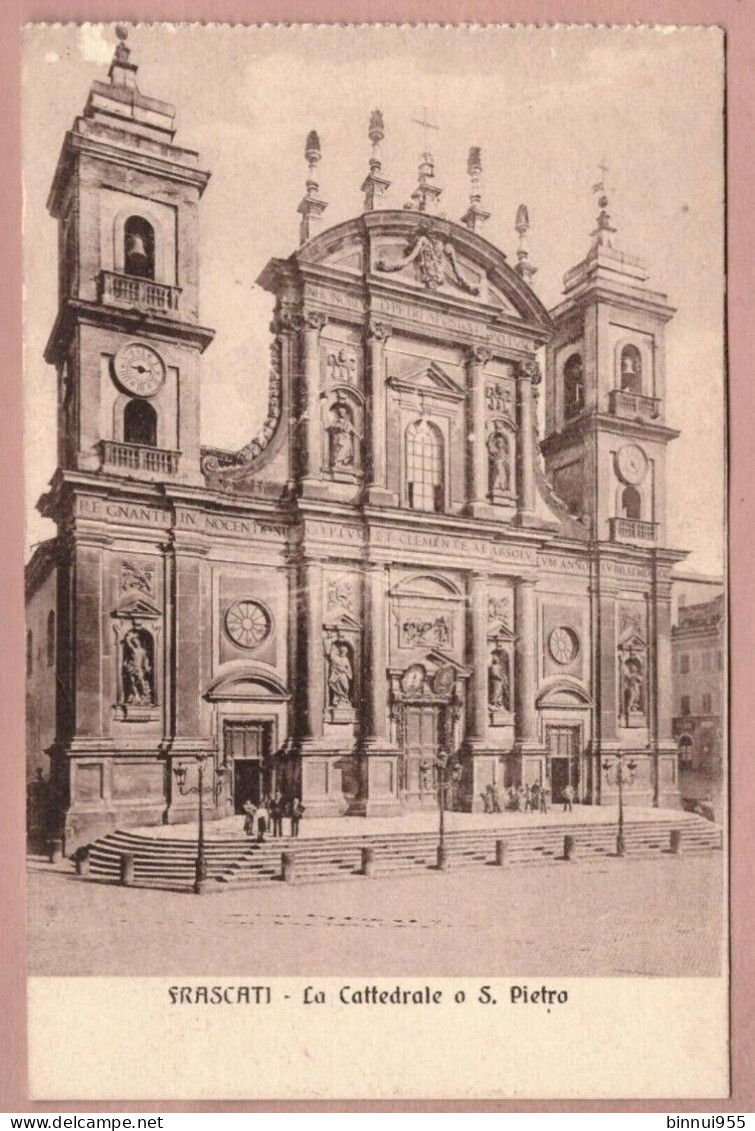 Cartolina Frascati La Cattedrale O San Pietro - Non Viaggiata - Andere & Zonder Classificatie