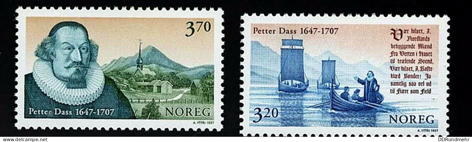 1997 Dass Peter Michel NO 1267 - 1268  Stamp Number NO 1176 - 1177 Yvert Et Tellier NO 1222 - 1223 Xx MNH - Neufs