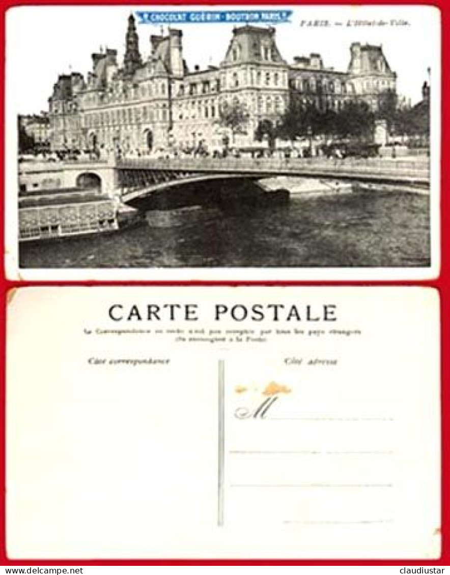 ** PARIS  L' HOTEL  De  VILLE ** - Guérin-Boutron