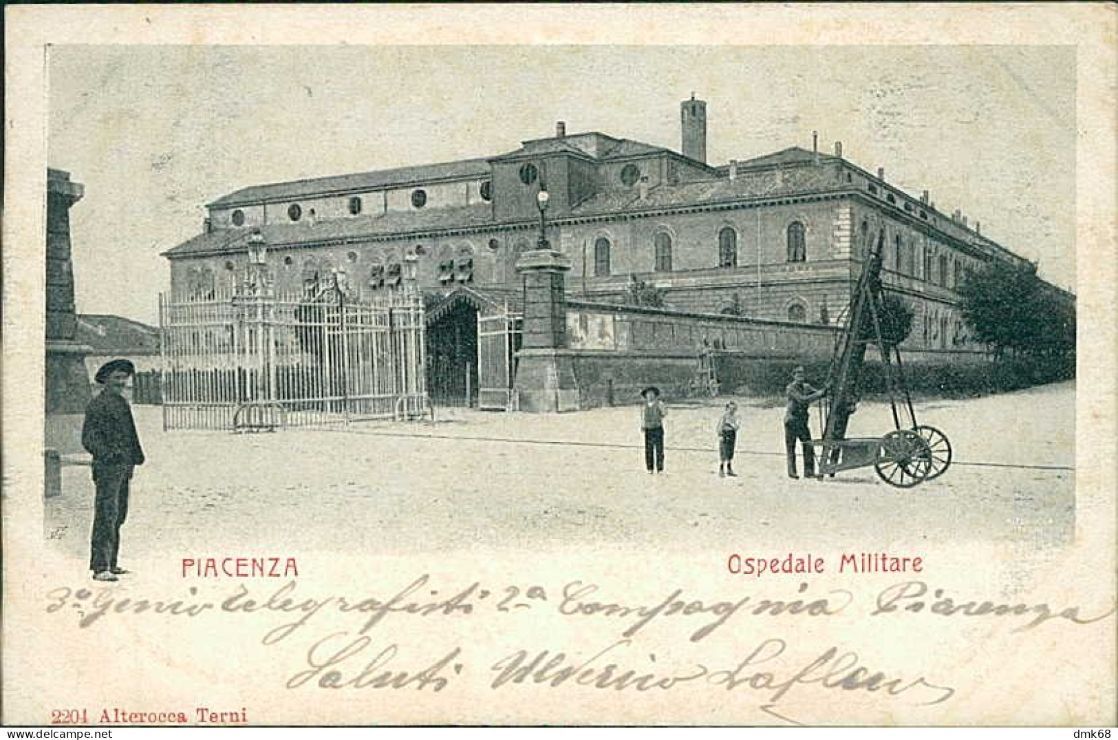 PIACENZA - OSPEDALE MILITARE - EDIZIONE ALTEROCCA - SPEDITA 1903 - CONDIZIONI ECCELLENTI (20360) - Piacenza