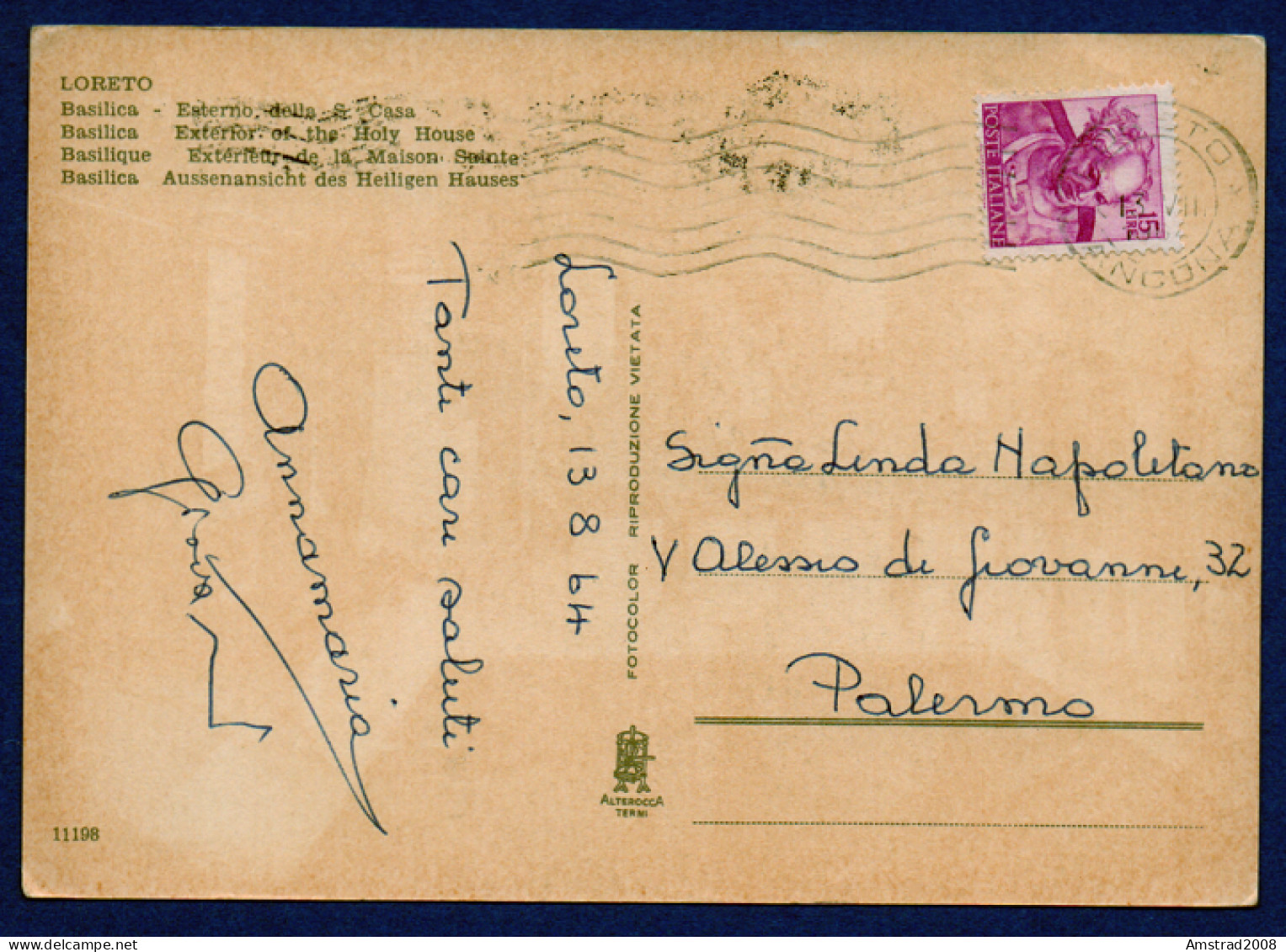 1964 - LORETO - BASILICA - ESTERNO DELLA S. CASA   - ITALIE - Ancona