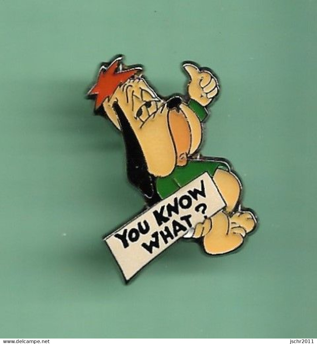 PIN'S ***  BD DROOPY - YOU KNOW WHAT *** Signe Coinderoux - Corner *** WW02 (21-1) - BD