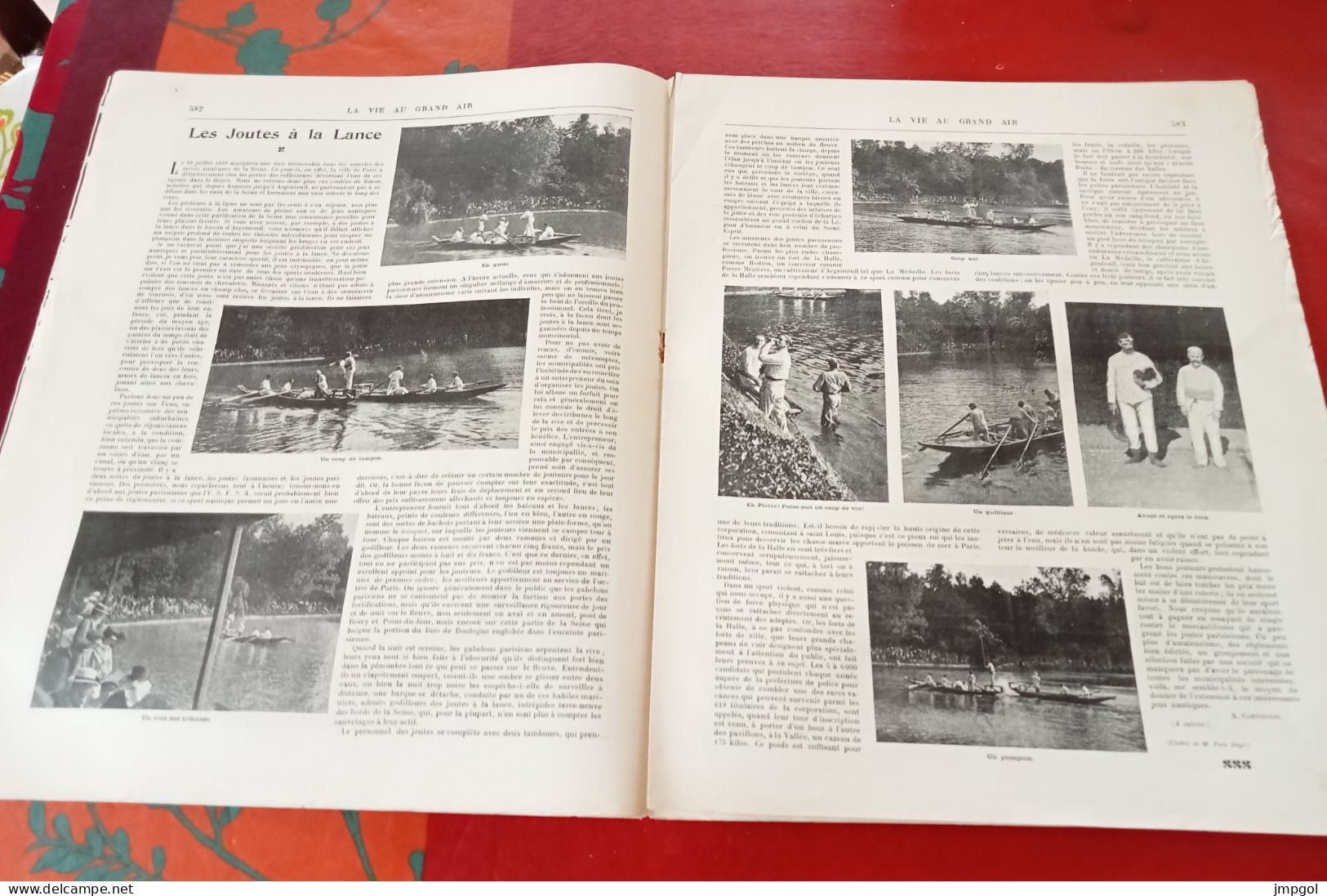 La Vie Au Grand Air N°49 Aoû 1899 Joutes à La Lance Argenteuil Physical Culture College Dartford Hippisme Compiègne Caen - Magazines - Before 1900