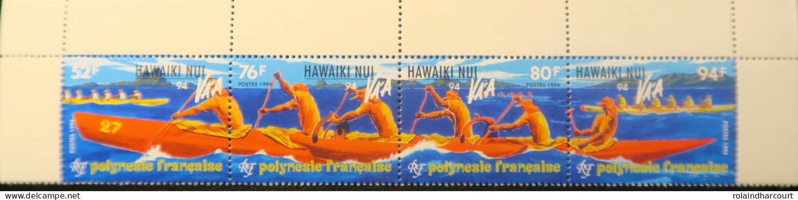 LP3969/487 - POLYNESIE FRANÇAISE - 1994 - Pirogues - N°464 à 467 NEUFS** HAUT DE FEUILLE - Cote (2024) : 9,00 € - Neufs