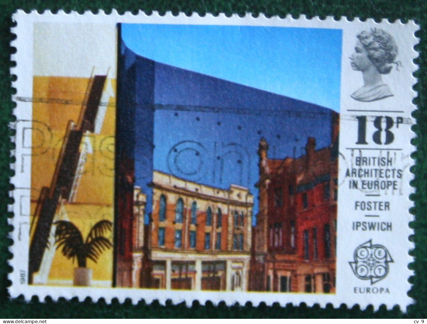 18 P  EUROPA CEPT Architecture (Mi 1105) 1987 Used Gebruikt Oblitere ENGLAND GRANDE-BRETAGNE GB GREAT BRITAIN - Oblitérés