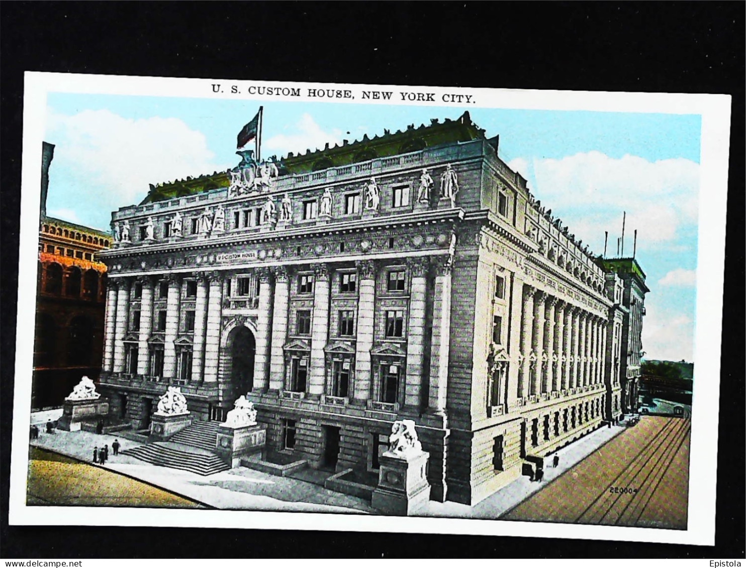 ► CUSTOM HOUSE (Douanes Bureau)  Vintage Card 1920s   - NEW YORK CITY - Customs