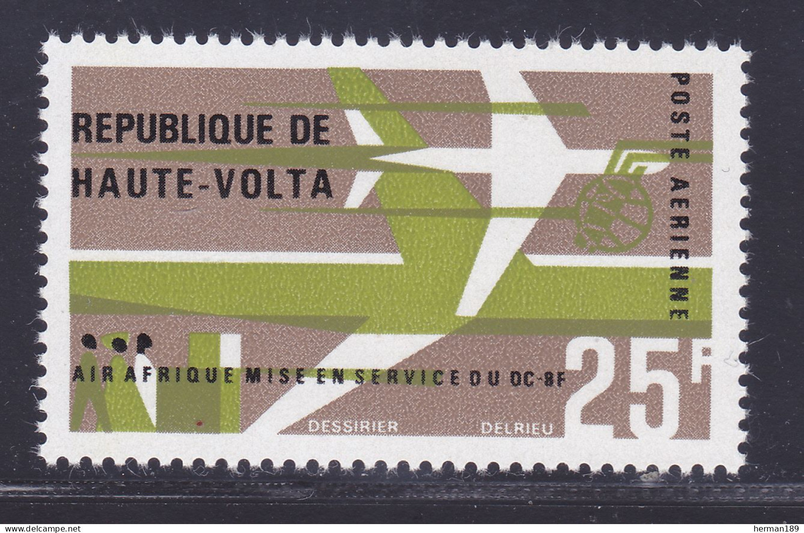 HAUTE-VOLTA AERIENS N°   31 ** MNH Neuf Sans Charnière, TB (D7455) Avion DC-8F, Air Afrique - 1966 - Alto Volta (1958-1984)