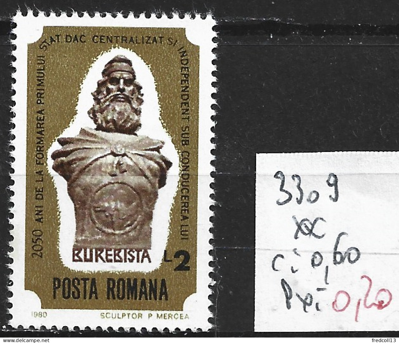 ROUMANIE 3309 ** Côte 0.60 € - Unused Stamps