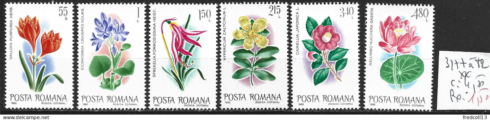 ROUMANIE 3277 à 82 ** Côte 4.50 € - Unused Stamps