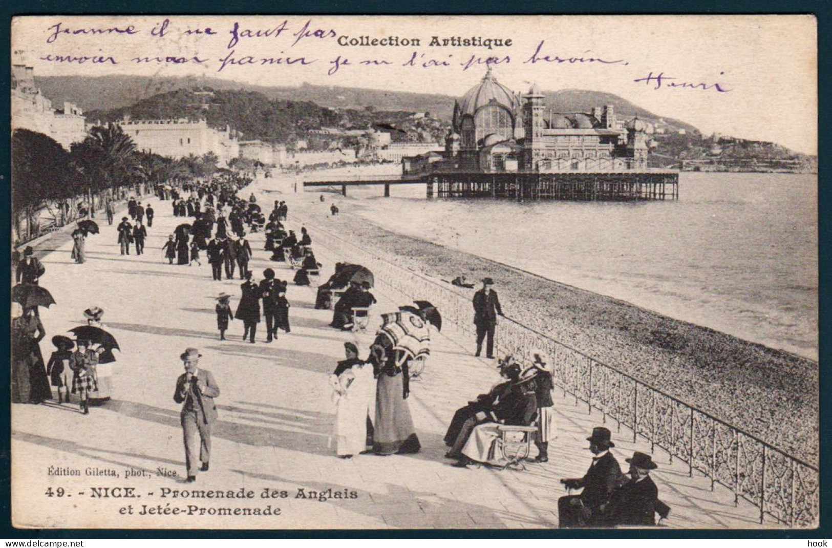 CP De France : NICE Promenade Des Anglais Et Jetée-Promenade (1906). - Places, Squares