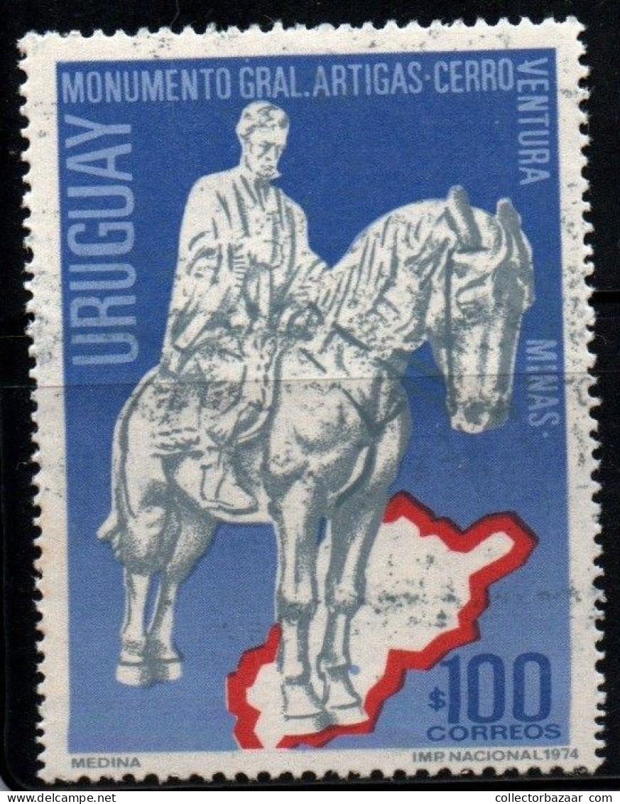 1974 Uruguay Artigas Statue And Map Of Lavalleja  #894 ** MNH - Uruguay