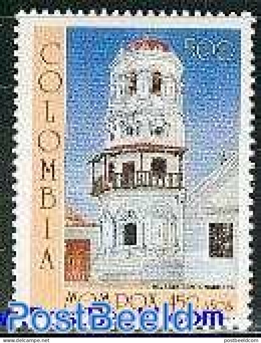 Colombia 1987 450 Years Mompox 1v, Mint NH, Religion - Churches, Temples, Mosques, Synagogues - Kirchen U. Kathedralen