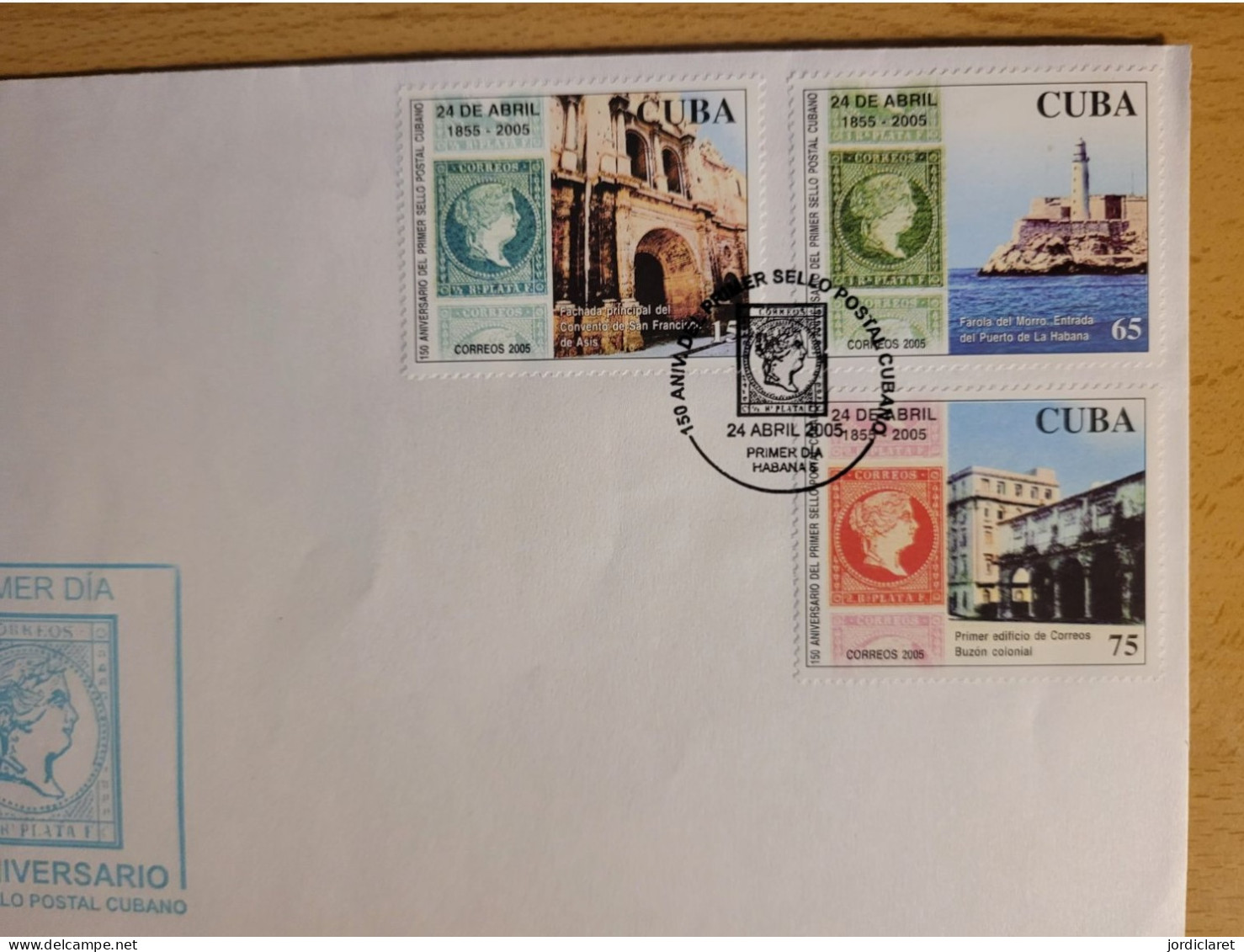 FDC CUBA 2005 - Stamps On Stamps