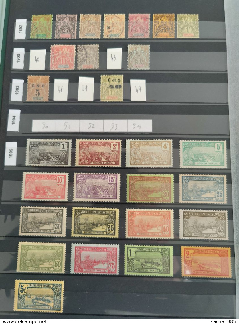 Guadeloupe Collection - Unused Stamps