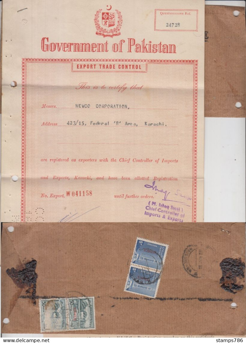 Pakistan Cover Document, Stamps,    (Good Cover-3) - Pakistan