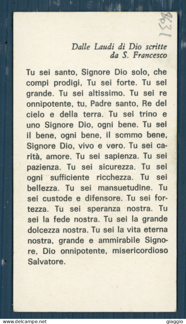 °°° Santino N. 8631 - S. Francesco - Cartoncino °°° - Religion & Esotérisme