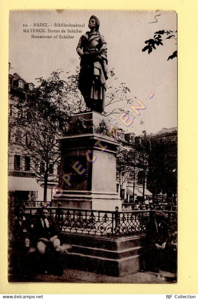 Allemagne : MAINZ / MAYENCE - Statue De Schiller (voir Scan Recto/verso) - Mainz