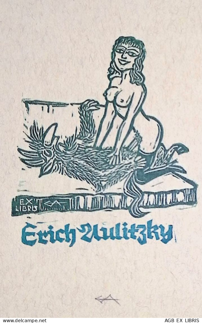 EX LIBRIS ERICH AULITZKY Per IPSE EX EROTICA L27bis-F02 EXLIBRIS Opus 328 - Bookplates