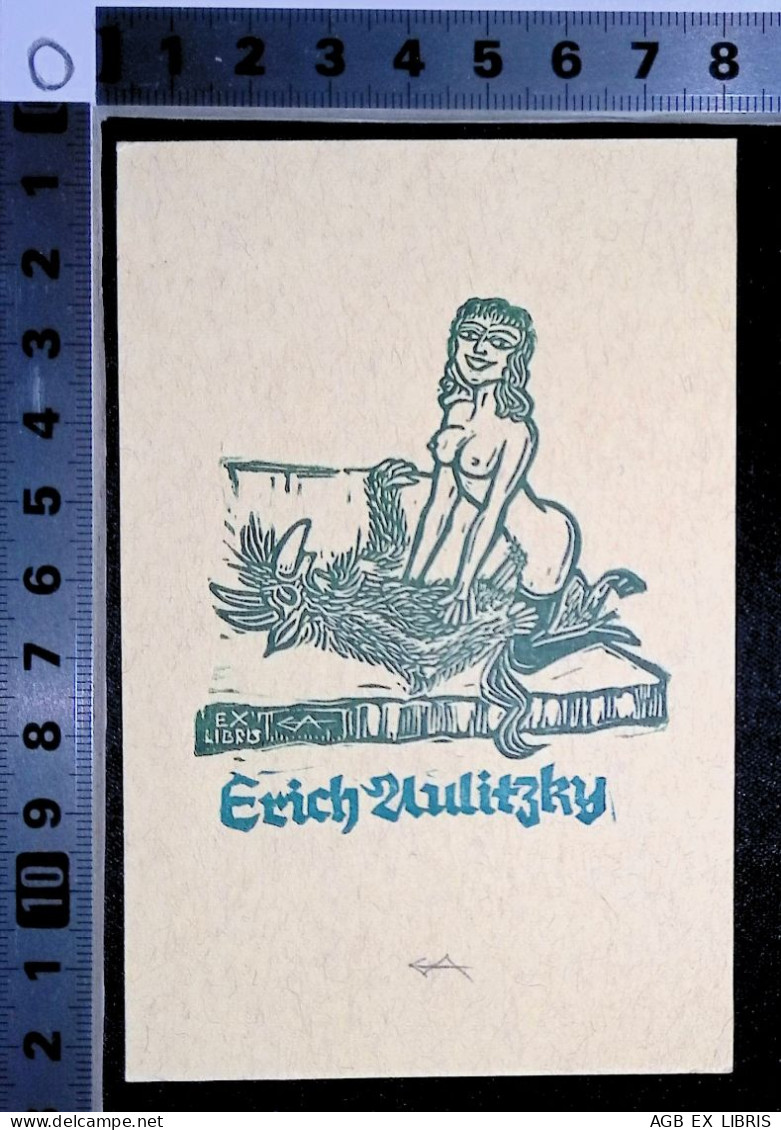 EX LIBRIS ERICH AULITZKY Per IPSE EX EROTICA L27bis-F02 EXLIBRIS Opus 328 - Bookplates