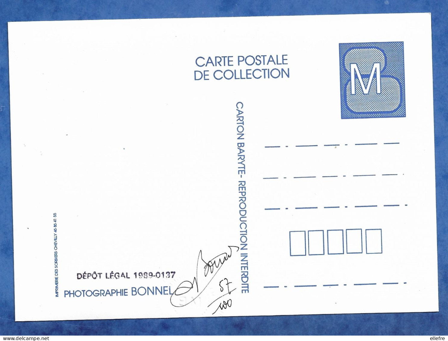 CPSM Carte Photo Signée MAURICE BONNEL - Un Facteur De Montagne Environ De Briançon Sacoche 1954  Tirage 58/100 Signée - Poste & Postini