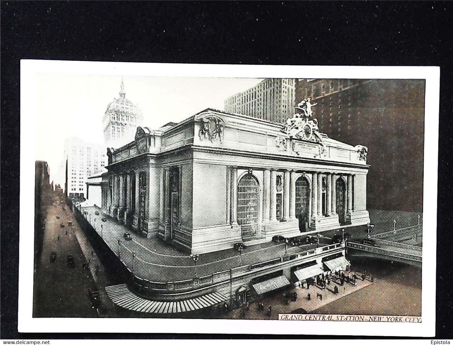 ► GRAND CENTRAL RAILROAD STATION   Vintage Card 1930s   - NEW YORK CITY - Transportmiddelen