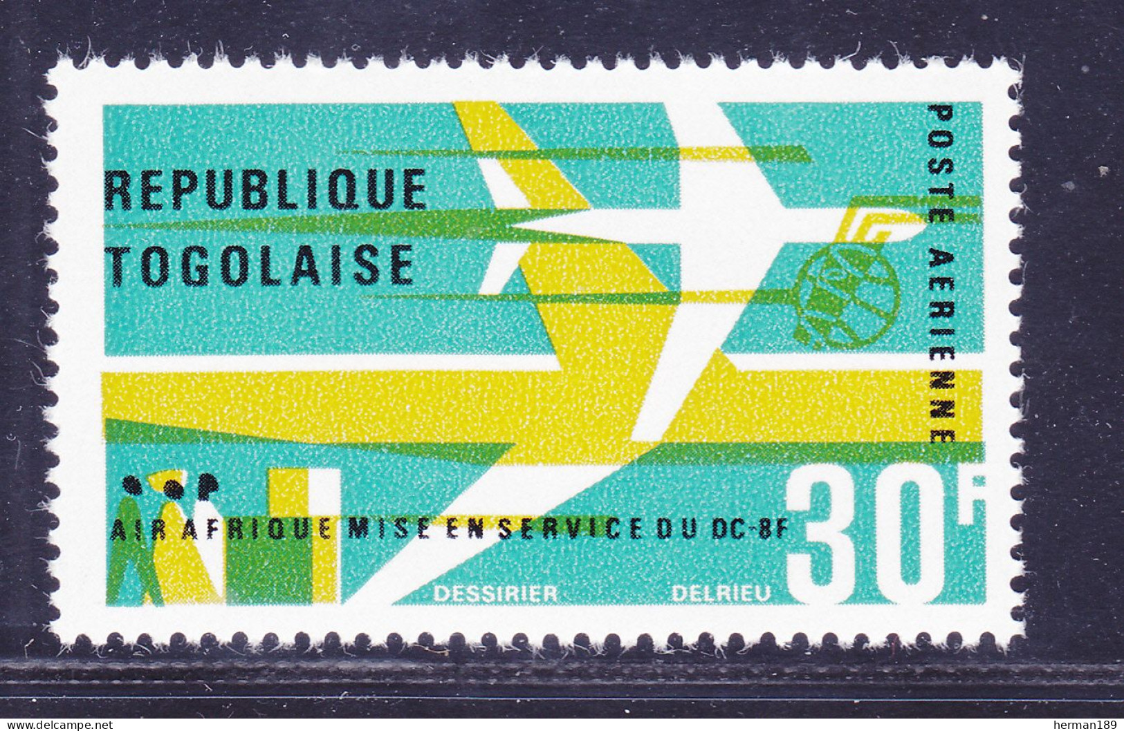 TOGO AERIENS N°   54 ** MNH Neuf Sans Charnière, TB (D7461) Avion DC-8F, Air Afrique - 1966 - Togo (1960-...)