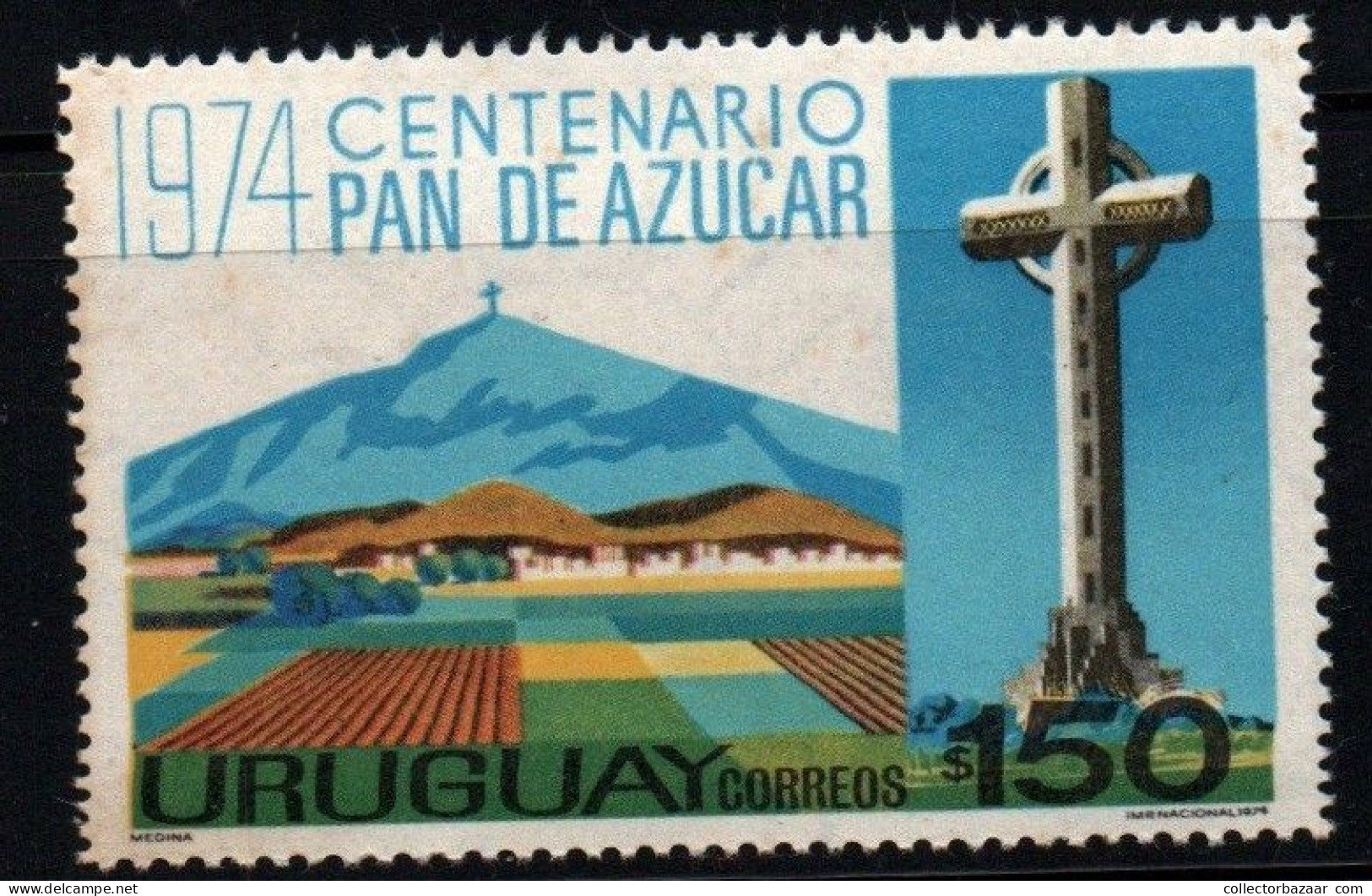 1974 Uruguay Sugar Loaf Mountains And Summit Cross #905 ** MNH - Uruguay