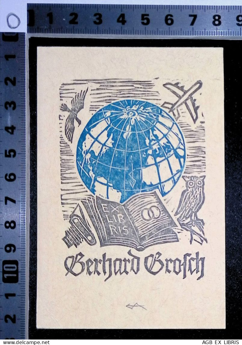 EX LIBRIS ERICH AULITZKY Per J. M. BERTRAND L27bis-F02 EXLIBRIS Opus 338 - Exlibris