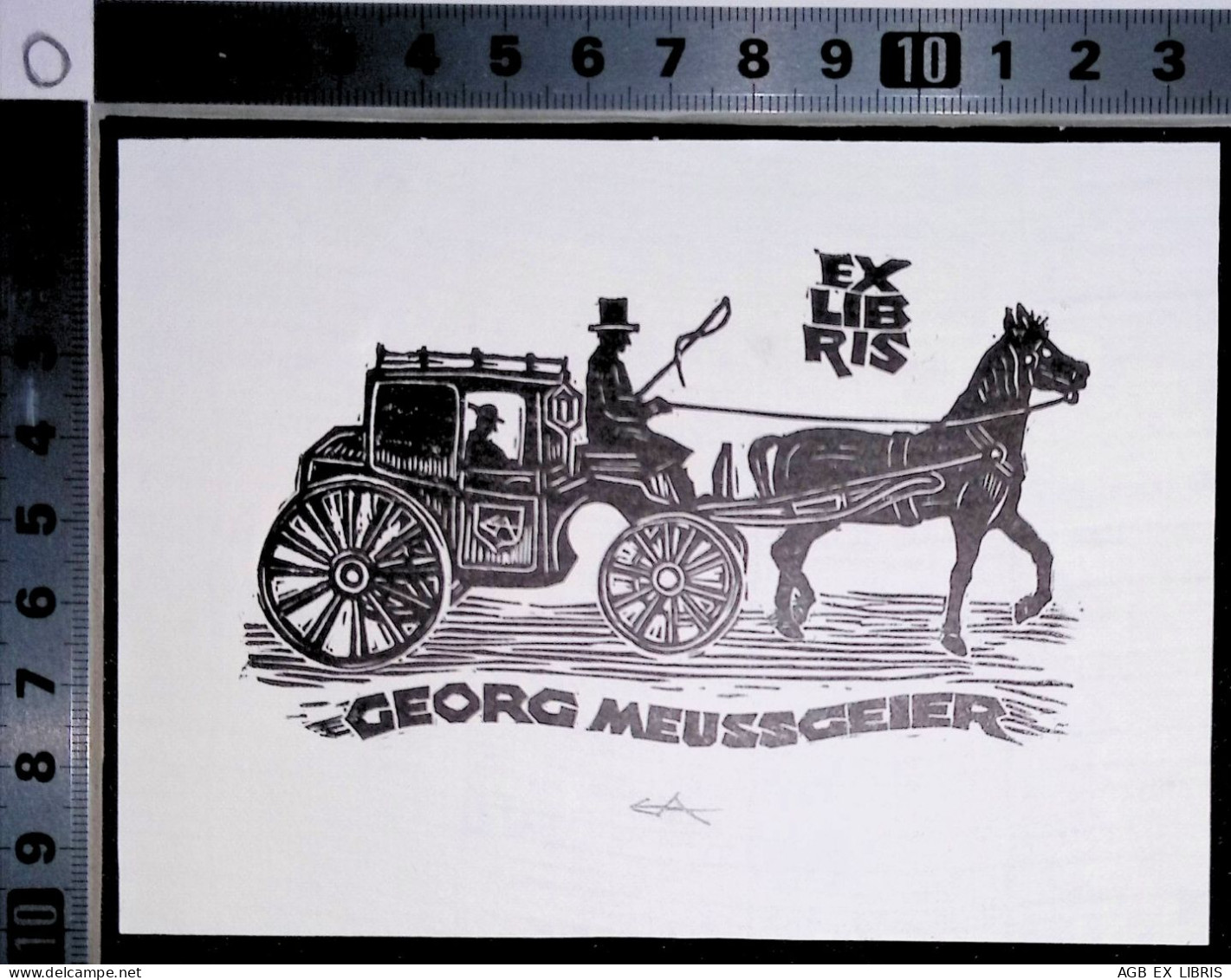 EX LIBRIS ERICH AULITZKY Per GEORG MEUSSGEIER L27bis-F02 EXLIBRIS Opus - Ex Libris