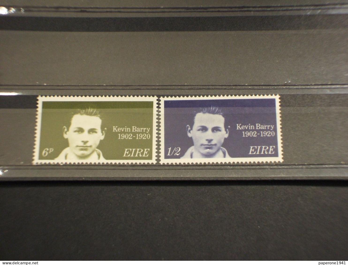 IRLANDA - 1968 KEVIN BARRY  2 VALORI - NUOVI(++) - Unused Stamps