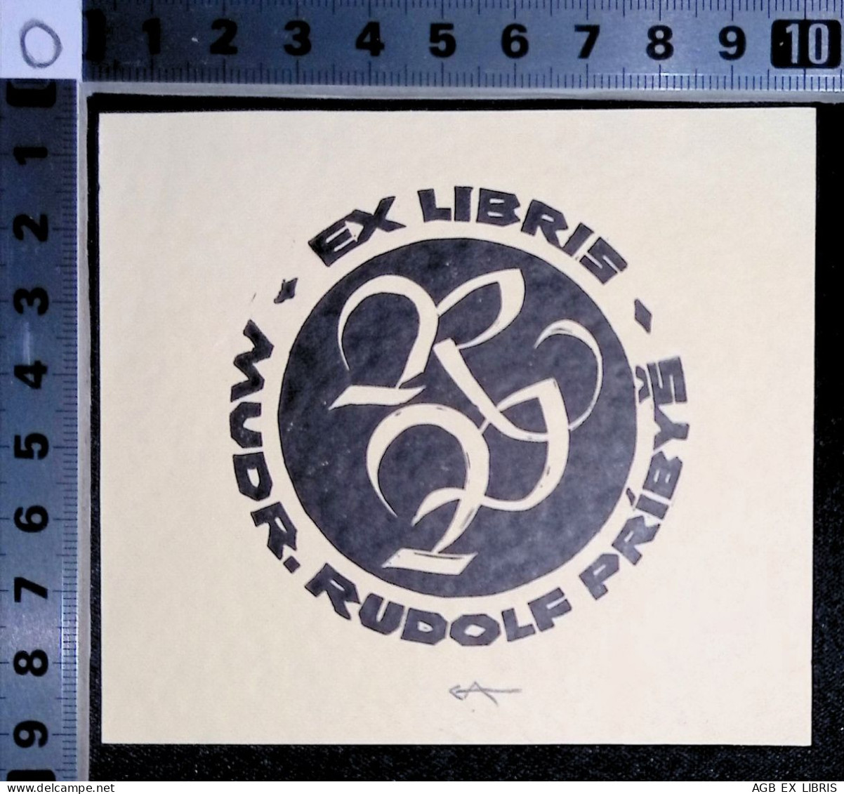 EX LIBRIS ERICH AULITZKY Per MUDR. RUDOLF PRIBYS L27bis-F02 EXLIBRIS Opus - Ex-Libris