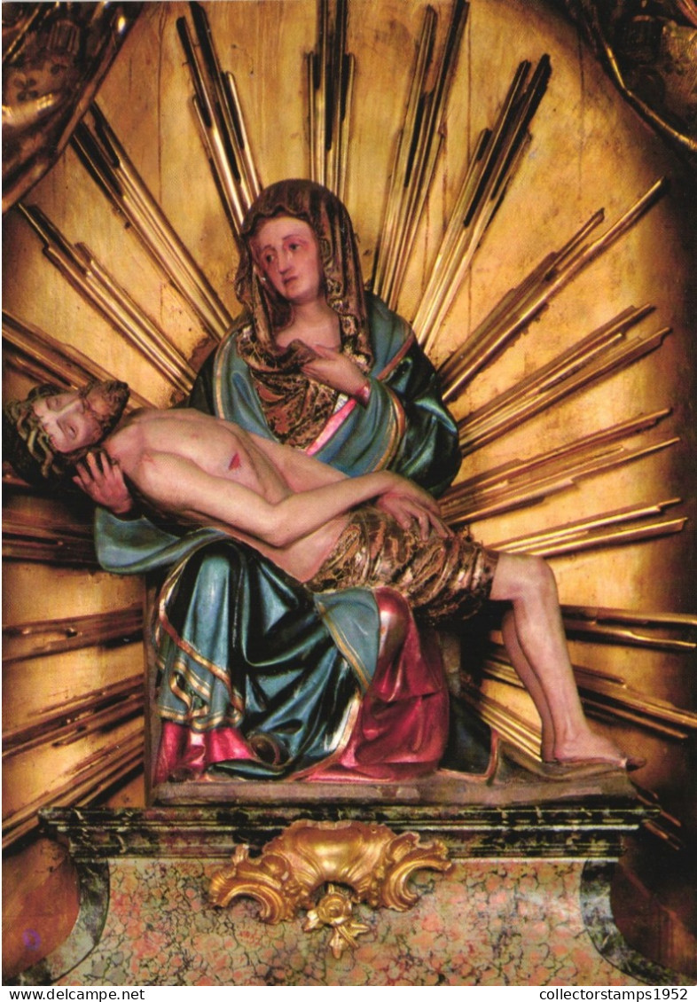 HARTBERG, STYRIA, PIETA, FINE ARTS, SCULPTURE, CHAPEL, JESUS, HOLY MARY, AUSTRIA, POSTCARD - Hartberg