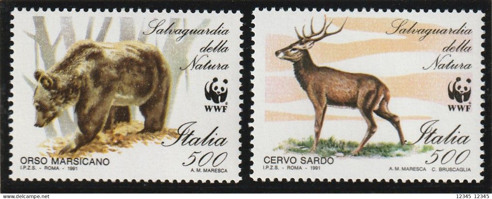 Italië 1991, Postfris MNH, WWF, Animals - 1991-00: Neufs