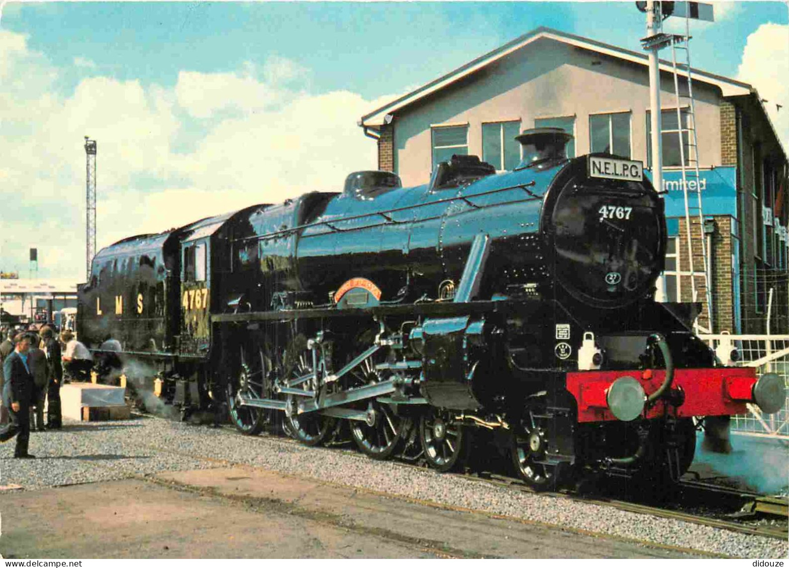 Trains - Gares Avec Trains - L.M.S. Class 5MT 4-6-0 Ne. 4767 At Shildon - CPM - Voir Scans Recto-Verso - Gares - Avec Trains