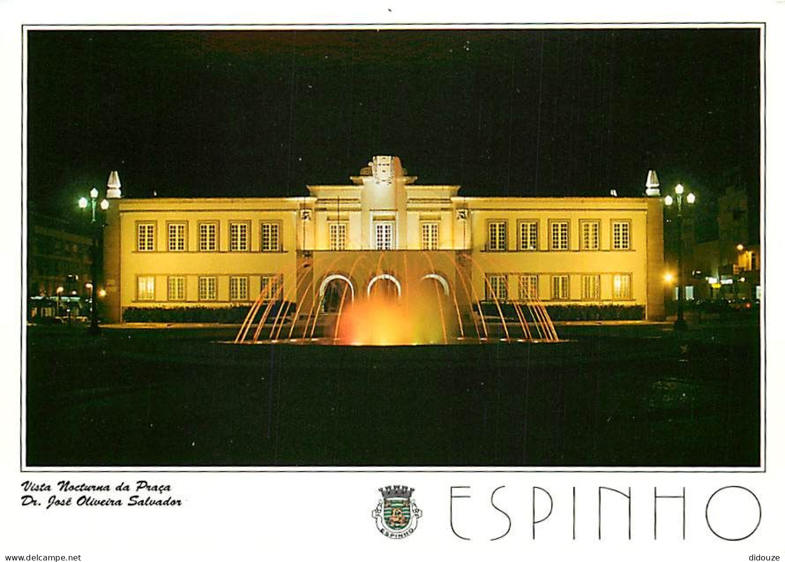 Portugal - Espinho - Vista Nocturna De Pra_a Dr José Oliveira Salvador - CPM - Carte Neuve - Voir Scans Recto-Verso - Aveiro