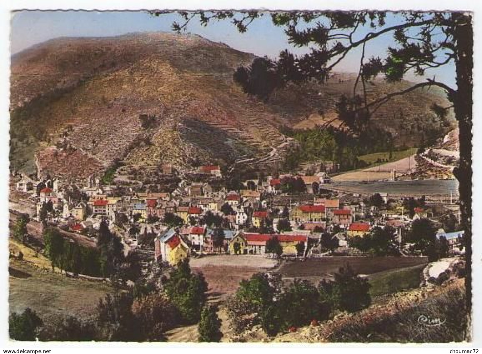 GF (48) 034, Pont De Montvert, Combier 11, Vue Générale Sur La Montagne, état !! - Le Pont De Montvert