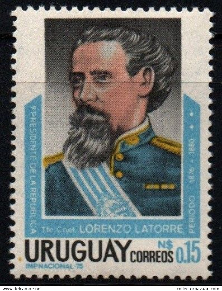 1975 Uruguay Col. Lorenzo Latorre (1840-1916) President Of Uruguay (1876-80)  #928 ** MNH - Uruguay